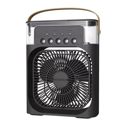 Portable Fan Air Conditioners USB Electric Fan Air Cooler LED Night Light Water Mist Fun 3 in 1 Air Humidifier for Home